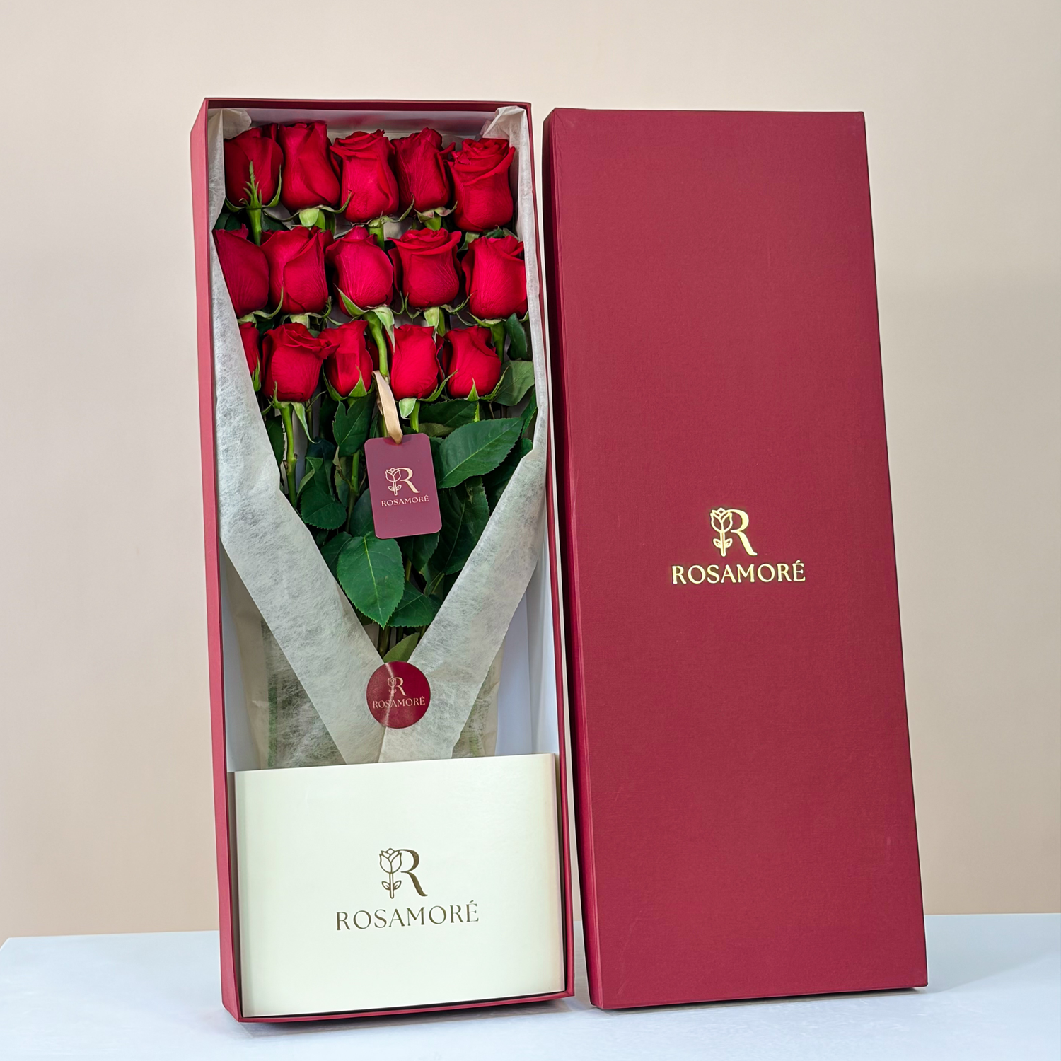 Caja Rosamoré "15 rosas"